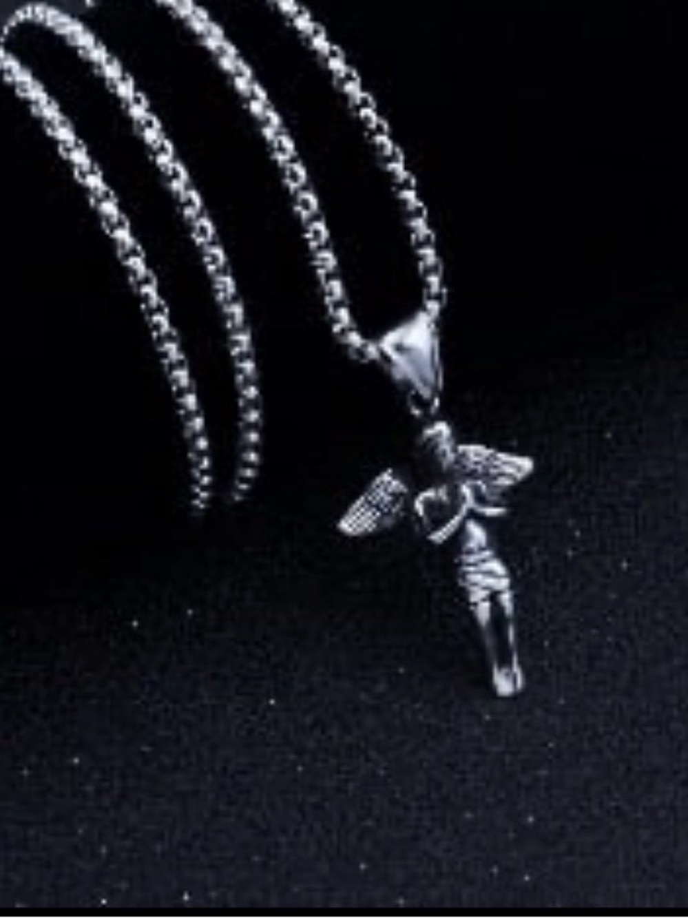 Praying angel necklace unisex